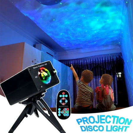 

Poseidon 1 Set Project Lamp Exquisite Portable Plastic Sound Activated Dynamic Star Starry Sky Nebulas LED Disco Light for Home