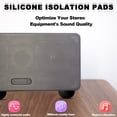 thumbnail image 6 of 8PCS Shock Absorption Pad Auto Adhesive Silicone Bumpers Upgrades for Sound Devices Homes Theater Shaking Isolation, 6 of 8
