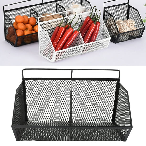 Canasta De Cocina Colgante Montada En La Pared, Cesta De Almacenamiento De Alambre Pequeño Para Almacenar Libros De Artículos De Tocador De Frutas