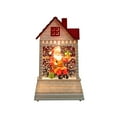 thumbnail image 2 of AJKSFHIU Christmas Village Houses,Vintage Christmas Ornaments,Christmas Miniatures Figurines,Christmas Decoration Santa Claus Nightlight,Christmas Small House Decoration Luminous Christmas Gift, 2 of 6