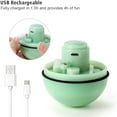 thumbnail image 5 of PENGXIANG Smart Interactive Cat Toy, 360 Degree Self Rotating Ball, USB Rechargeable Pet Toy, Build-in Spinning Led Light, Stimulate Hunting Instinct for Your Kitty (Green), 5 of 8