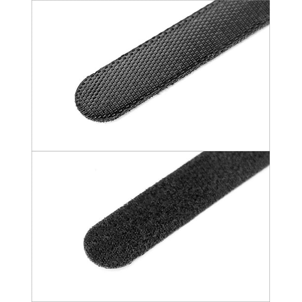 150PCS Attach Cable Velcro Réutilisables, 150 x 12 mm Sangle Velcro pour  Range Cable (Noir) 