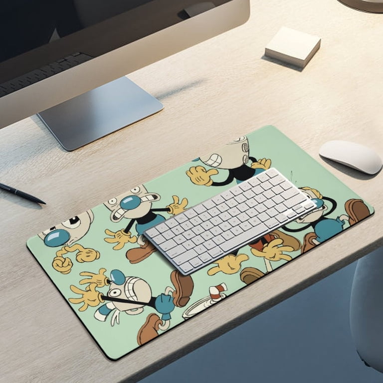Funny Cuphead Mugman Mouse Pad Extended Gaming No-sliped Large