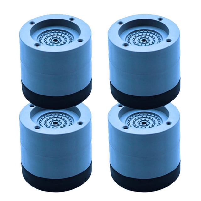 4 almohadillas antivibración para lavadora y secadora que mantienen la lavadora silenciosa y estable. Azul 6cm