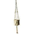 thumbnail image 1 of Benzara BM161715 6.75 x 7 x 7 in. Splendeid Macram Hanging Ceramic Planter, Multicolor, 1 of 1