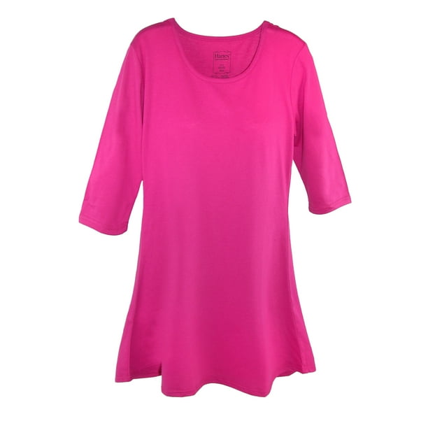 Hanes - Hanes Women's Knit Scoop Neck Sleep Shirt Gown - Walmart.com ...