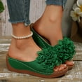 thumbnail image 2 of Mostsola Wedge Sandals for Women Platform Slide Sandals Bohemia Flower Slippers Slip on Beach Shoes, 2 of 9