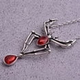 thumbnail image 4 of Collier Rétro Araignée d'Halloween avec Pendentif Rouge, Cadeaux de Vacances d'Halloween pour Filles, 4 of 5