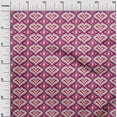 thumbnail image 2 of oneOone Polyester Lycra Fabric Ogee Flame Stitch Print Fabric By Yard 56 Inch Wide, 2 of 4