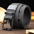 thumbnail image 3 of Wowcloth Unisex Canvas Nylon Belt with Secure Pin Buckle Closure, Durable and Lightweight for Travel, Outdoor and Daily Use, 3 of 8