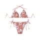 thumbnail image 2 of Traje de baño para mujer, moda, cómodo, estampado, bikini, traje de baño de color liso para mujer, conjuntos de bikinis, trajes de baño para mujer, 2 of 3