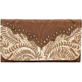 thumbnail image 2 of American West 9199282 Annies Secret Collection Ladies Tri-Fold Wallet, Distressed Cream & Antique Brown, 2 of 2