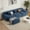 Blue, variant on MOONMISS 122" Modern L Shaped Modular Sectional Sofa, Boneless Couches for Living Room with Ottoman,4 Seater Convertible Chenille Cloud Couch Sofa Set, No Assembly Required,Blue