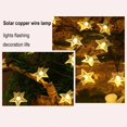 thumbnail image 6 of Solar Powered Decorative Star String Lights 20LED,Solar Pentagram Flashing Lights for Holiday and Outdoor Decor House Decor, 6 of 9