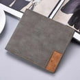 thumbnail image 2 of keepw Men  for Ultra-thin Short Two Fold Wallet Male Large Capacity PU Leather Credit Card Holder Coin Money Bag Purse grey, 2 of 4