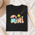thumbnail image 3 of Jollimate Mimi Shirt Women, Cute Summer Beach Graphic Tee, Floral Pineapple Alphabet T-Shirt, 3 of 6