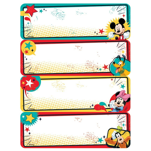 Mickey Label Stickers - Walmart.com - Walmart.com