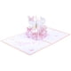 thumbnail image 1 of Inteprter Tarjeta de felicitación del día de San Valentín Flying Flower Basket Bendición Pop Up Card Escultura de papel 3D Regalo creativo Kits de decoración para fiestas Rosado Inteprter HA027145-01, 1 of 1