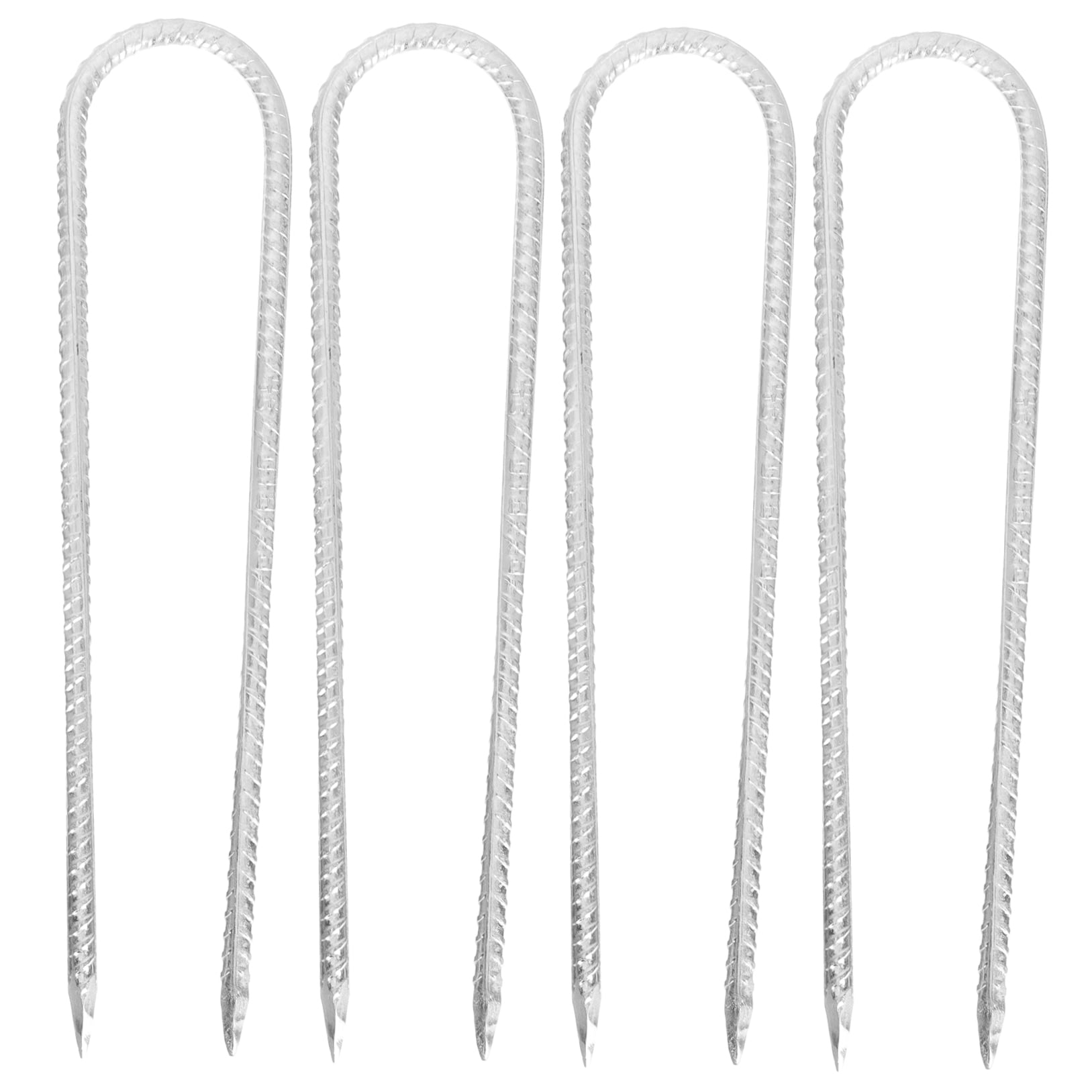 YUYUETIME 4Pcs Metal Ground Stakes for Securing Camping Tents and Trampolines