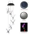 thumbnail image 3 of Lixada 2020 LED Solar Luz solar Campanas de viento Luz, Regalo sorpresa para novias Madres Hija, Lámpara giratoria colgante de jardín Luces de hadas que cambian de color Luces de decoración al aire libre Zhivalor LL-0543-1, 3 of 6