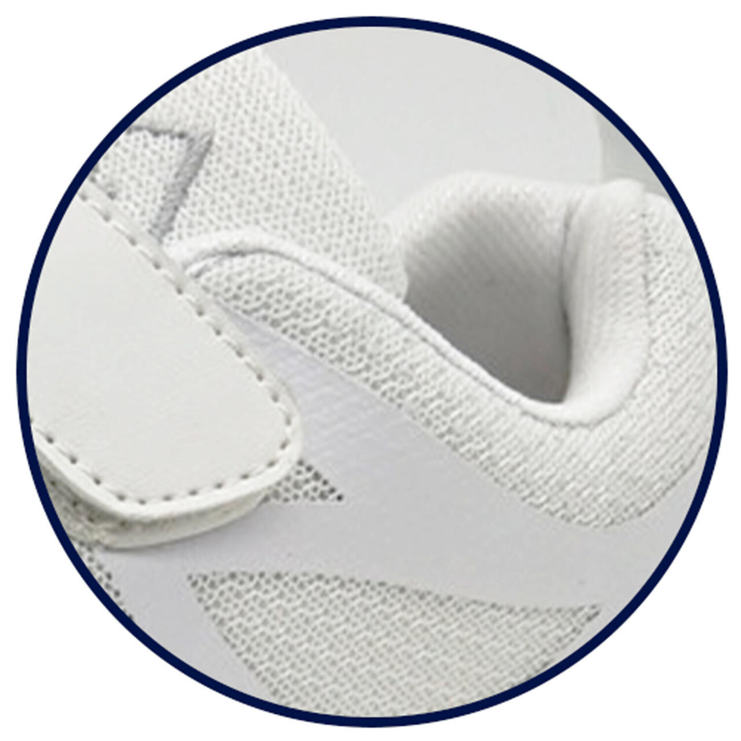 MAIR Mens Ultra-Light Double Hook-and-Loop PACER WHITE Athletic Mesh Sneaker Shoe - image 3 of 3
