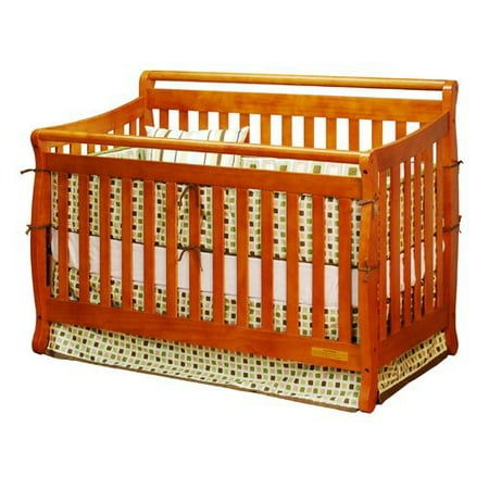 Amy Convertible Crib w/ Toddler Rail - Pecan