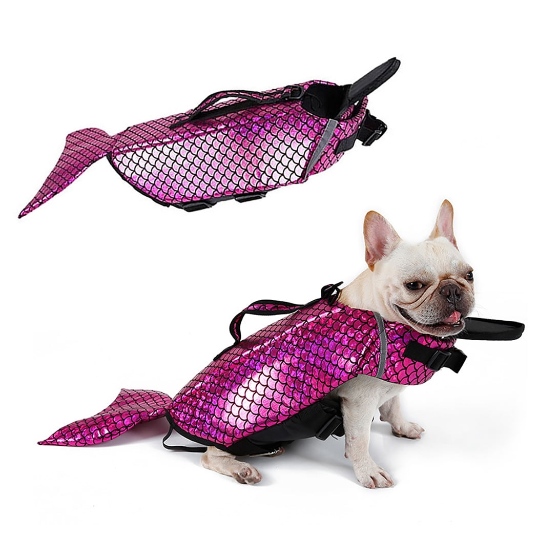 Dog Life Jacket Mermaid Design Dog Flotation Device Pet Dog Saver Pet