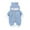 Light Blue, variant on WREESH Baby Newborn Girls Boys Bodysuit Layette Onesies Toddler Winter Warm Coat Knit Outwear Hooded Jumpsuit Baby Clothes Gray
