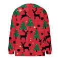 thumbnail image 5 of LOVZFMLL Cardigan pour Femmes Décontracté Imprimé de Noël Cardigan Tricoté Veste à Boutons, 5 of 5