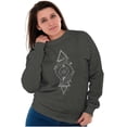 thumbnail image 3 of Dual Whales Compass Spirit Animal Sweatshirt for Men or Women Brisco Brands X, 3 of 6