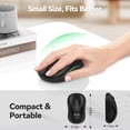 thumbnail image 3 of Wireless Mouse for Laptop, 2.4G Silent Mouse Quiet Click, Small Portable Computer Mouse, 5 DPI Levels, Cordless Mice for PC, Chromebook, Mac, 3 of 8
