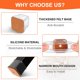 thumbnail image 4 of 24 Piezas Protectores para Patas de sillas, Silicona Antideslizantes para Muebles, Protección el Suelos Duros, Almohadilla de Fieltro, Grande, 4 of 4