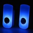 thumbnail image 1 of 2 Pack LED Night Light Flashlight Motion Sensor Cut Light 3-in-1, Rechargeable Emergency Light, Auto Sensing Energy Saving Wall Mount Light Portable LED Torch - Blue, 1 of 5