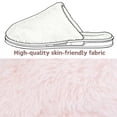 thumbnail image 5 of BERANMEY Women's Plush Fuzzy Slip-On Slippers House Slippers for Women with Solid Color Design Cozy Indoor Comfort Non-Slip Casual Home Shoes Unisex Slippers for Womens Mens, 5 of 8