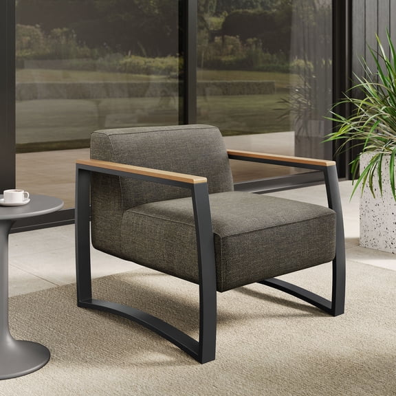 Sauve Armchair in Charcoal Smoke