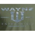thumbnail image 2 of Wayne Enterprises T-Shirt - Metallic Silver Print Military Green (M), 2 of 4