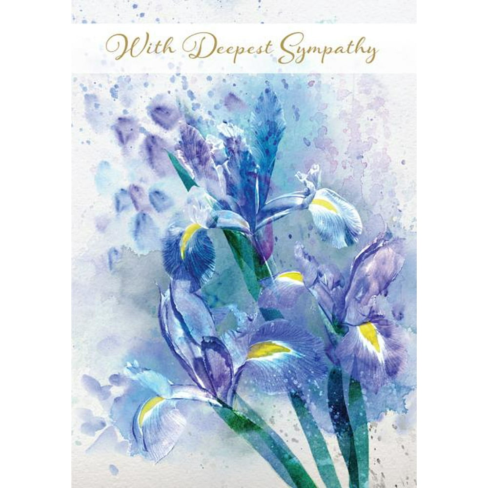 Irises Sympathy Greeting Card (Other)