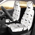 thumbnail image 3 of Fotbe Dachshund Dog Pattern Automotive Seat Covers for Cars Trucks and SUVs – Car Seat Covers for Front Seats,Protective Seat Covers,Vehicle Seat Covers, Set of 2, 3 of 9