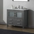 thumbnail image 6 of Dior 36" Single Bath Vanity in Zebra Gray with White Ceramic Top and Integrated Square Sink with Matching Mirror, 6 of 8