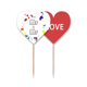 thumbnail image 1 of Palillos de dientes bandera LGBT Rainbow Flag señor & Sr. etiqueta de amor selección de pastelitos, 1 of 4