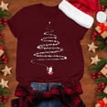 thumbnail image 2 of TSADFHJI Hauts de Noël pour Femmes Grande Taille T-Shirts Graphiques Vêtements d'Été Manches Courtes m Rouge, 2 of 4