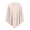 thumbnail image 3 of Lumtrix Women'S Elegant Shawl Wraps Soft Open Front Poncho Sweater Casual Comfort For Spring Fall Winter Beige One Size, 3 of 3