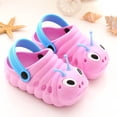 thumbnail image 3 of Sandalia de verano de oruga de dibujos animados, pantuflas antideslizantes con agujeros para niño y niña (20 rosa) Ehuebsd sin BPA, 3 of 8