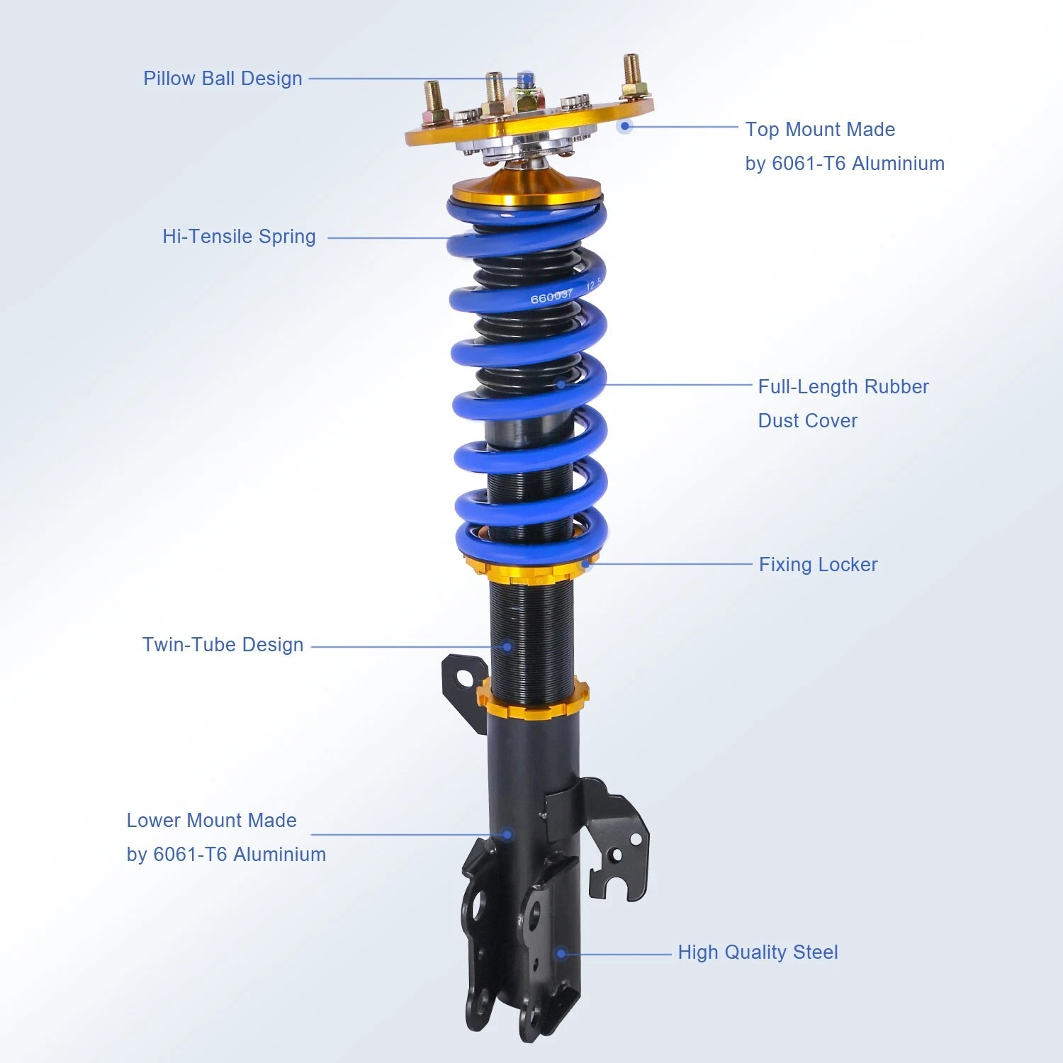 MOSTPLUS Set(4) Complete Struts Coilovers Assembly for 2002-2008 Toyota Camry Lexus ES350