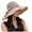 Khaki, variant on Hat Lady Sun Sun Visor Lady Wide Brim Hat Hat Spring and Summer Sun Chin Strap Bow Small Face Effect Sun Travel Outd Beach Hats for Women Grey