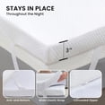 thumbnail image 6 of Gel Memory Foam Mattress Topper, Breathable High-Density Pad, Removable Cover, Full-Size Bed, Reclining Sofa, 2in/3in Thicknesses, 6 of 7