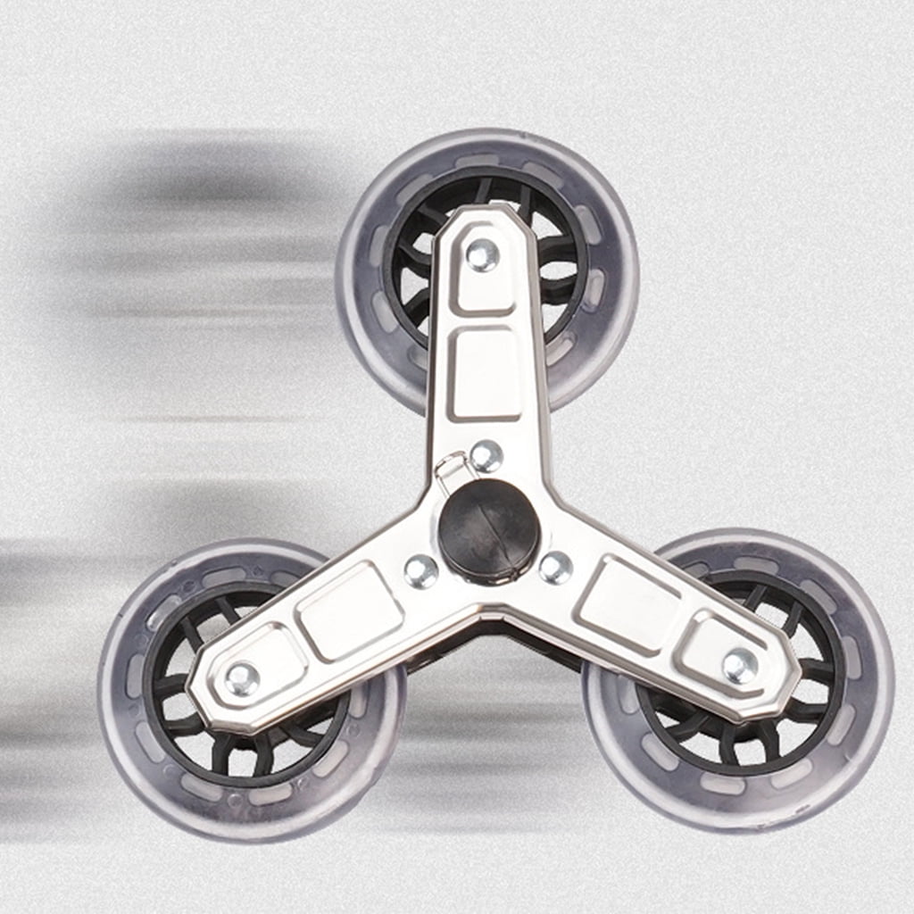TIERPOP 2Pcs ​Replacement Casters Stair Climbing Shopping Cart Triangles Wheel Sliding Roller Luggage Suitcase Roller