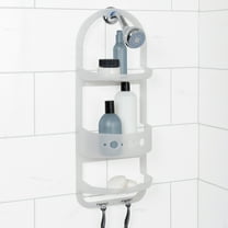Zenna Home Large Over the Shower Caddy, Frosted