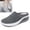 Dark Gray, variant on Women's Breathable Knit Air Cushion Mules, Slip-On Walking Shoes with Arch Support