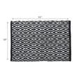 thumbnail image 2 of Handwoven Diamond Rug 20" X 32" Black, 2 of 3